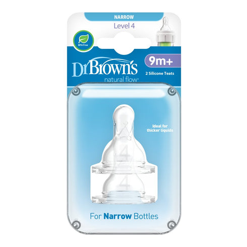 Narrow Neck Level 4 Teats 2Pk